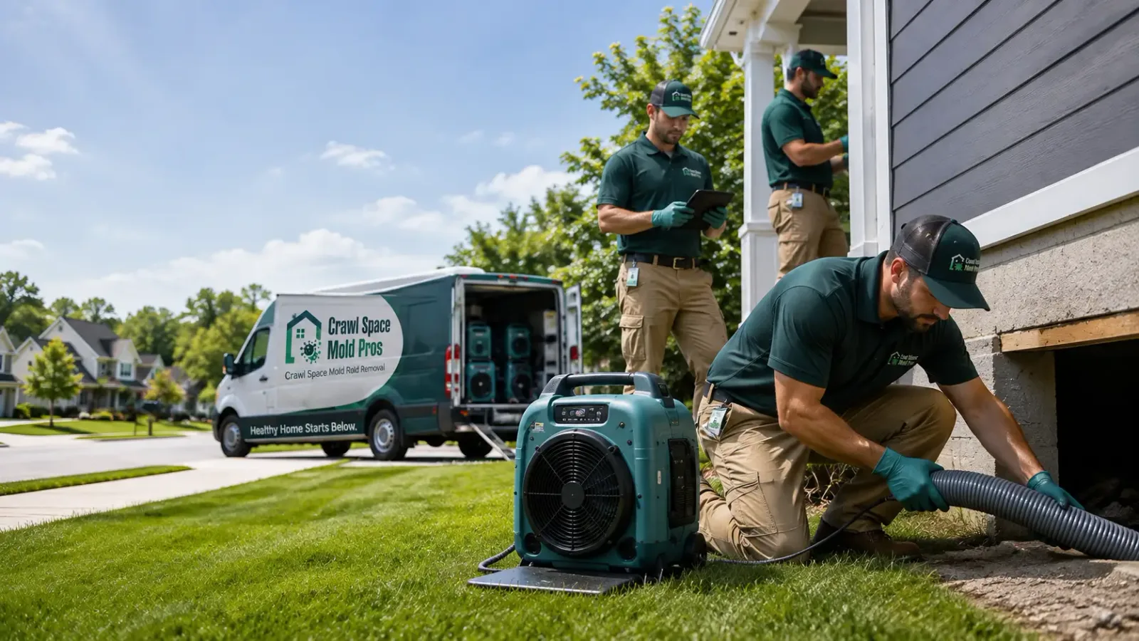 Crawl Space Mold Removal in Cayuga, IN